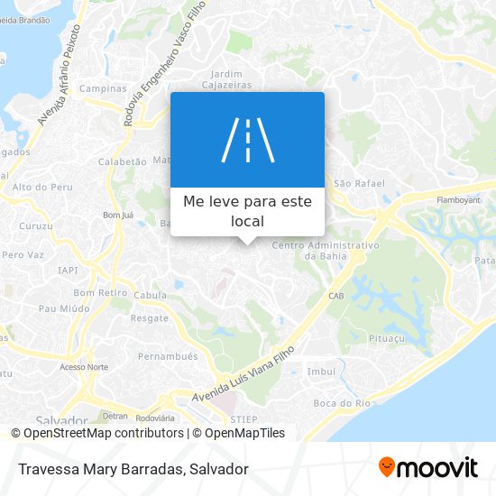 Travessa Mary Barradas mapa