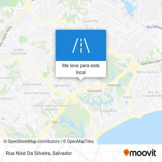 Rua Nise Da Silveira mapa