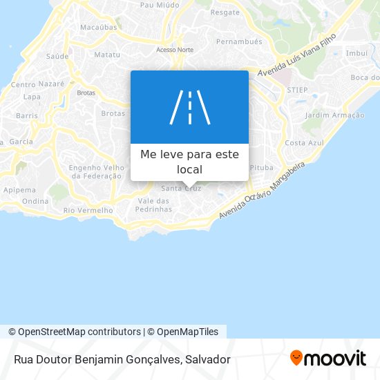 Rua Doutor Benjamin Gonçalves mapa