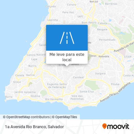 1a Avenida Rio Branco mapa