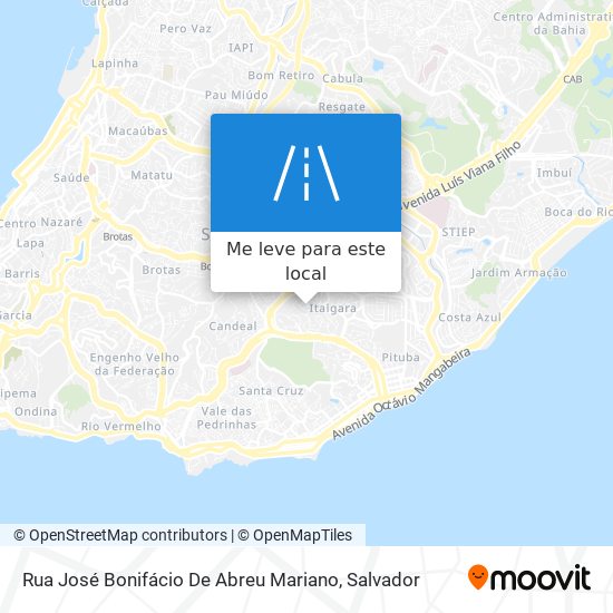 Rua José Bonifácio De Abreu Mariano mapa