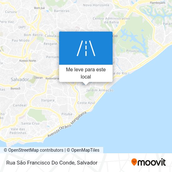 Rua São Francisco Do Conde mapa