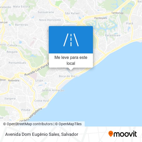 Avenida Dom Eugênio Sales mapa