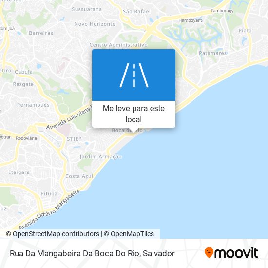 Rua Da Mangabeira Da Boca Do Rio mapa