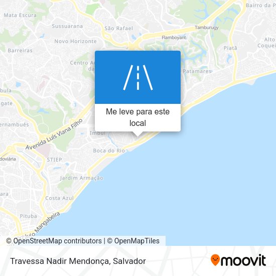 Travessa Nadir Mendonça mapa