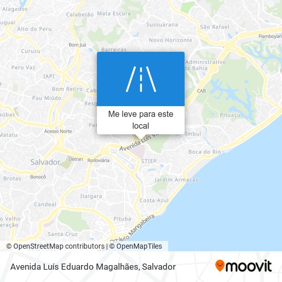 Avenida Luís Eduardo Magalhães mapa