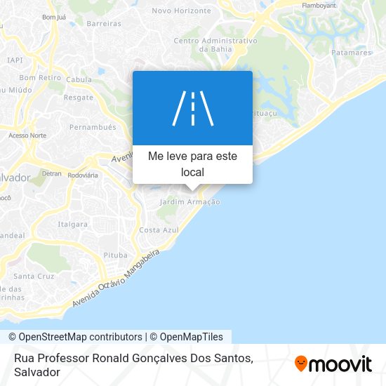 Rua Professor Ronald Gonçalves Dos Santos mapa