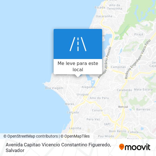 Avenida Capitao Vicencio Constantino Figueredo mapa