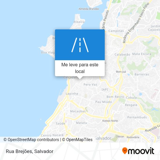 Rua Brejões mapa