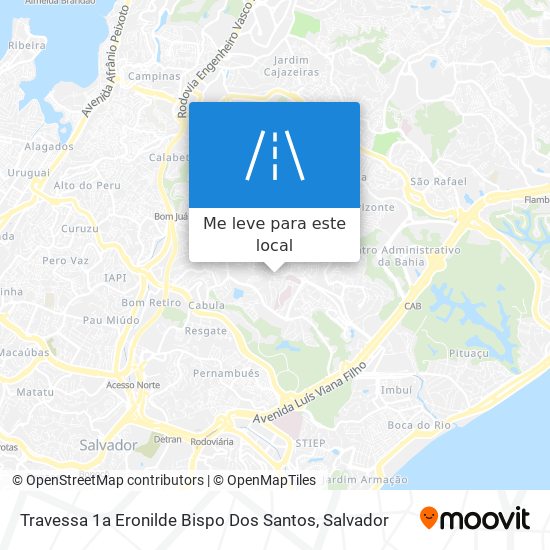 Travessa 1a Eronilde Bispo Dos Santos mapa