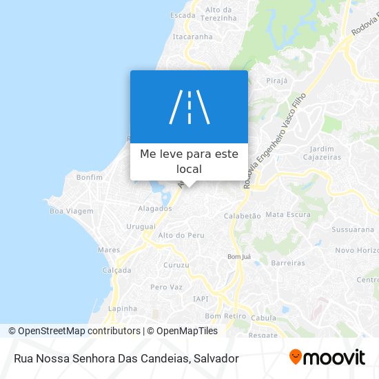 Rua Nossa Senhora Das Candeias mapa