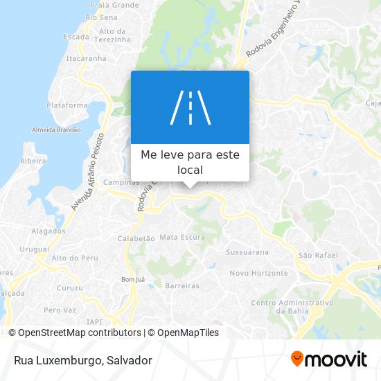 Rua Luxemburgo mapa