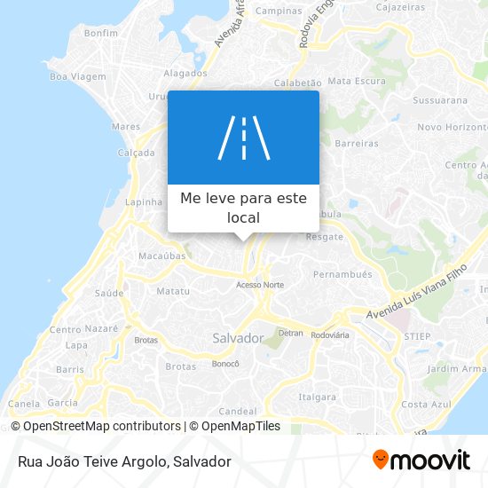 Rua João Teive Argolo mapa