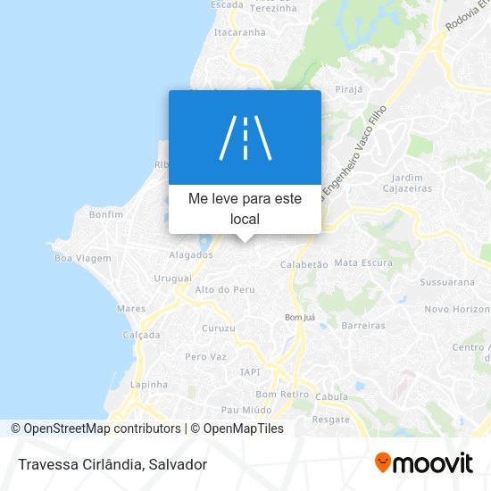 Travessa Cirlândia mapa