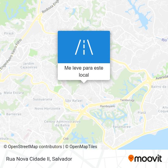 Rua Nova Cidade II mapa
