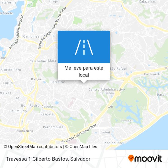 Travessa 1 Gilberto Bastos mapa