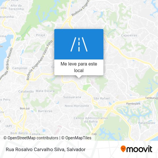 Rua Rosalvo Carvalho Silva mapa