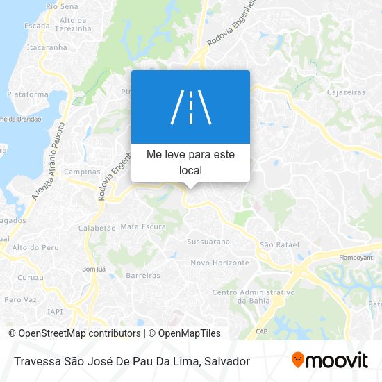 Travessa São José De Pau Da Lima mapa