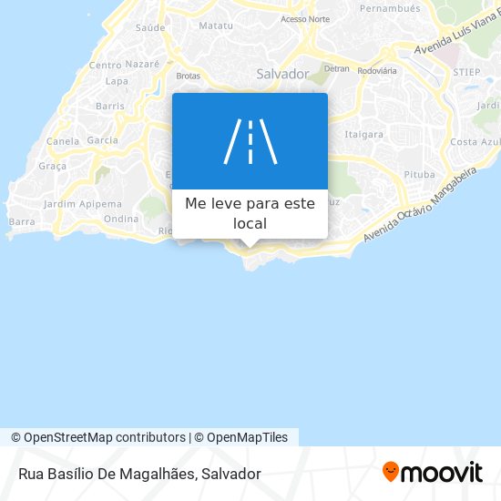 Rua Basílio De Magalhães mapa