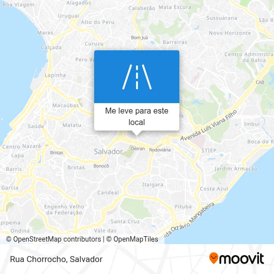 Rua Chorrocho mapa
