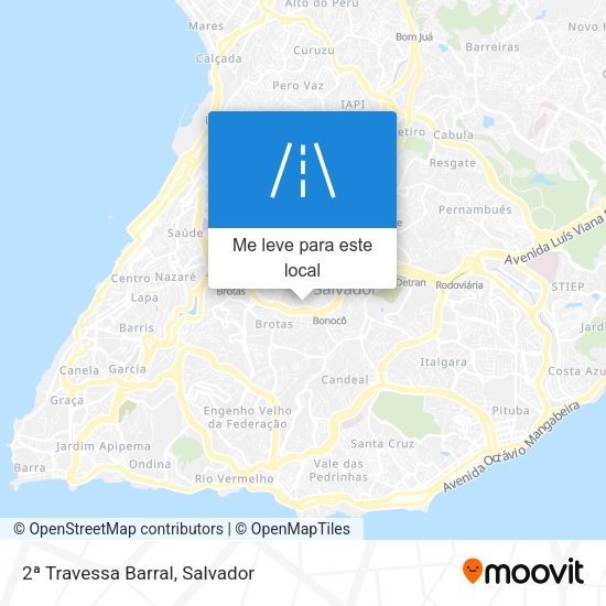 2ª Travessa Barral mapa