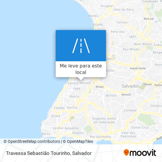 Travessa Sebastião Tourinho mapa