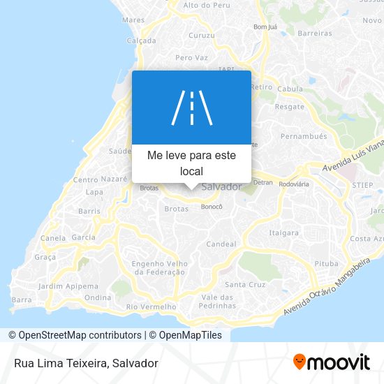 Rua Lima Teixeira mapa