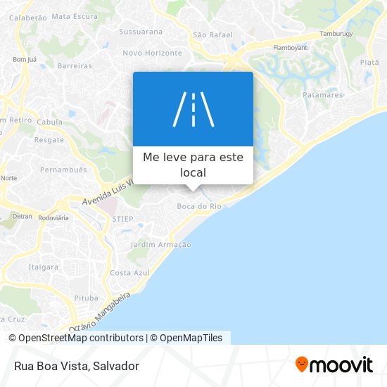 Rua Boa Vista mapa