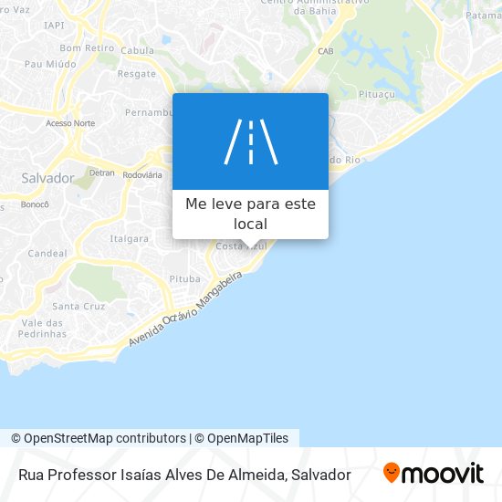 Rua Professor Isaías Alves De Almeida mapa