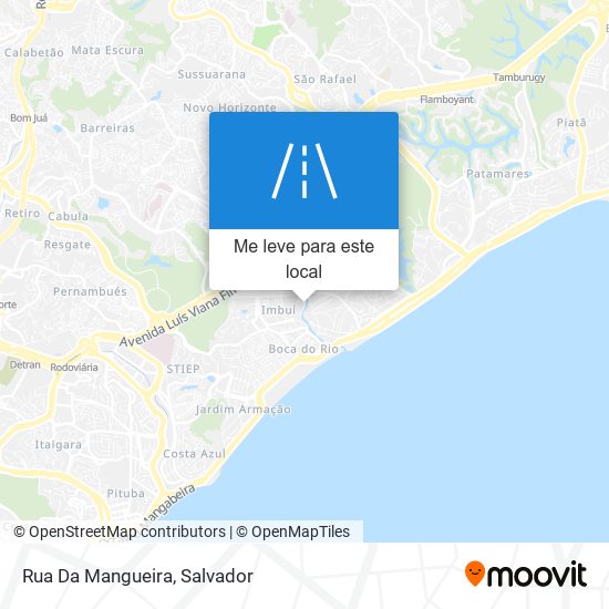 Rua Da Mangueira mapa