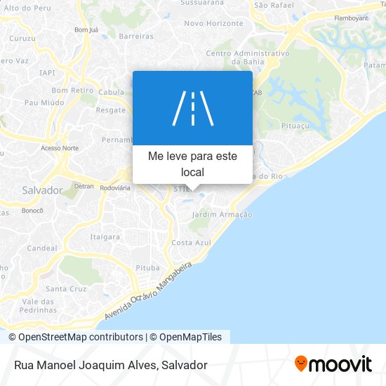 Rua Manoel Joaquim Alves mapa