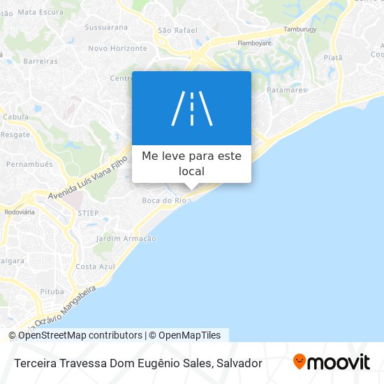 Terceira Travessa Dom Eugênio Sales mapa