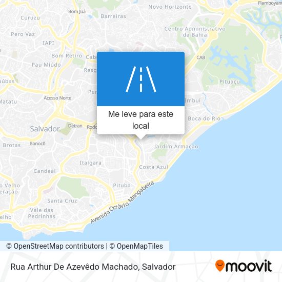 Rua Arthur De Azevêdo Machado mapa