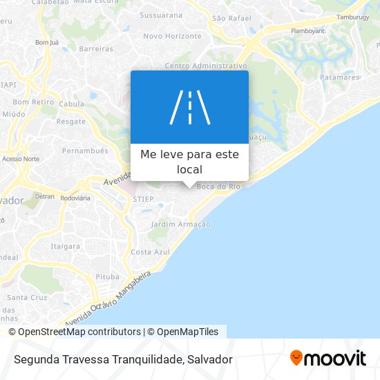 Segunda Travessa Tranquilidade mapa