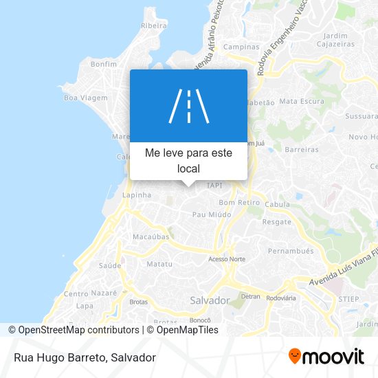 Rua Hugo Barreto mapa