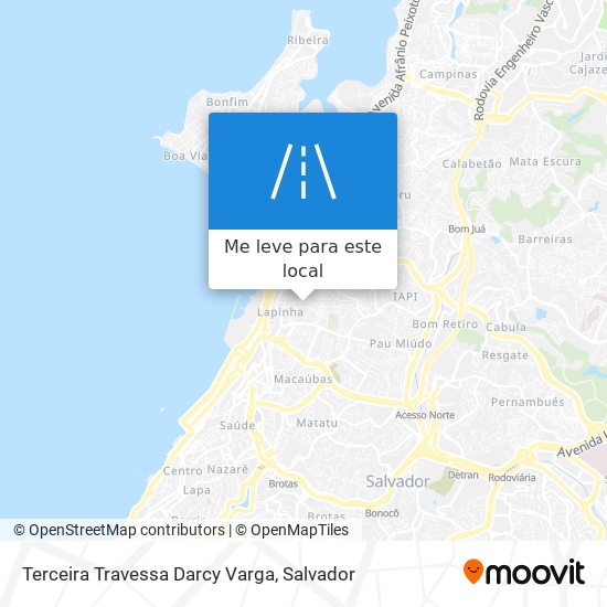 Terceira Travessa Darcy Varga mapa