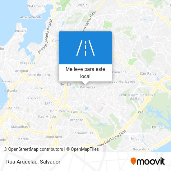 Rua Arquelau mapa