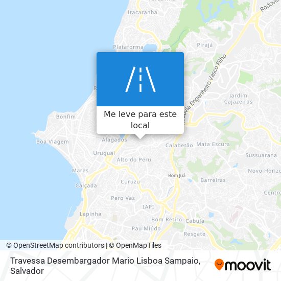 Travessa Desembargador Mario Lisboa Sampaio mapa