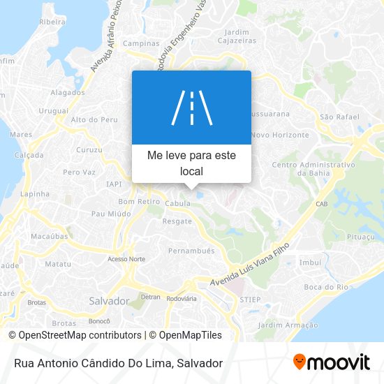 Rua Antonio Cândido Do Lima mapa