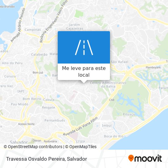 Travessa Osvaldo Pereira mapa