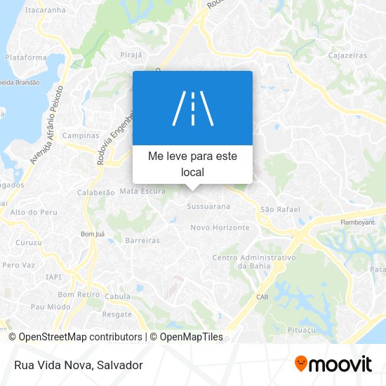 Rua Vida Nova mapa
