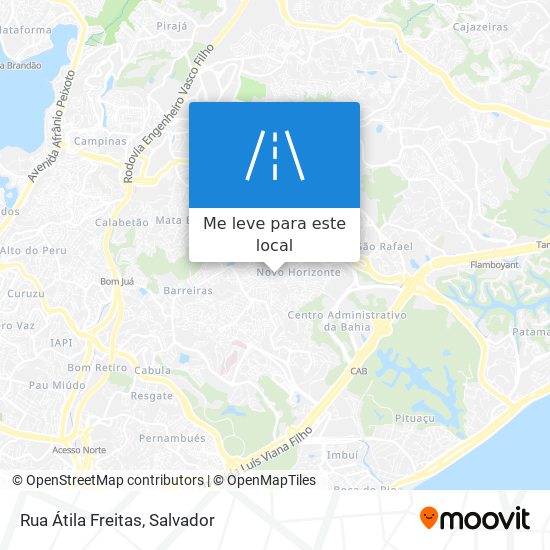 Rua Átila Freitas mapa