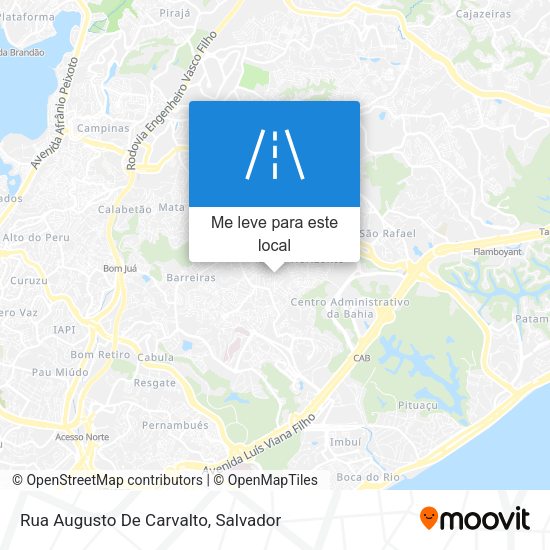 Rua Augusto De Carvalto mapa