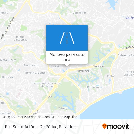 Rua Santo Antônio De Pádua mapa