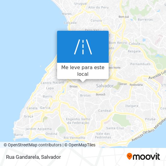 Rua Gandarela mapa