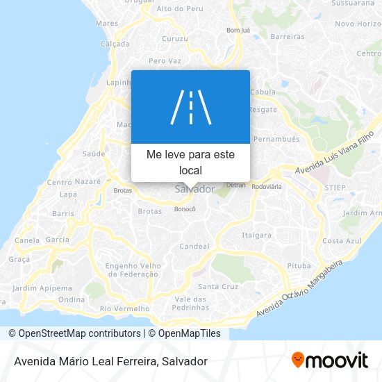 Avenida Mário Leal Ferreira mapa