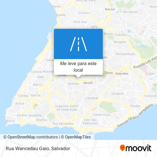 Rua Wancedau Gaio mapa