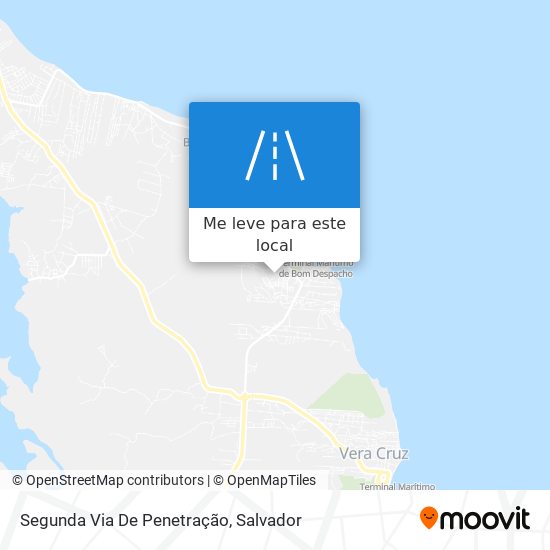 Segunda Via De Penetração mapa