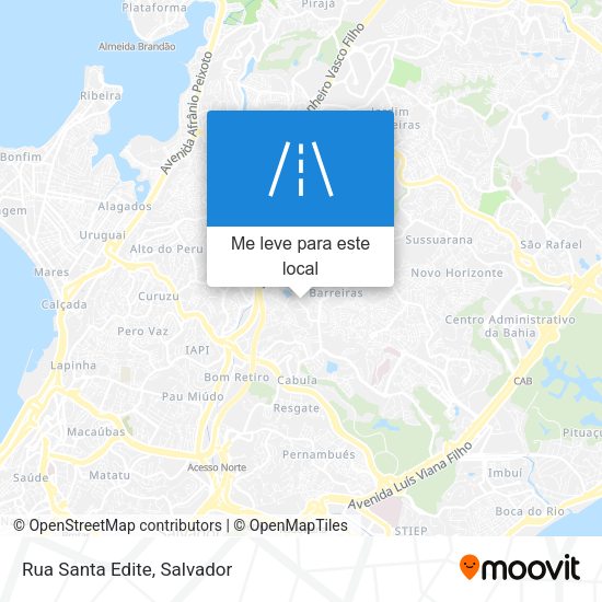 Rua Santa Edite mapa