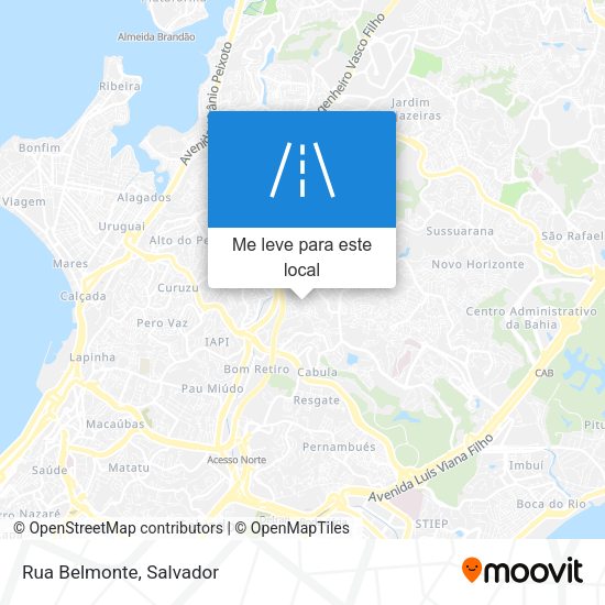 Rua Belmonte mapa